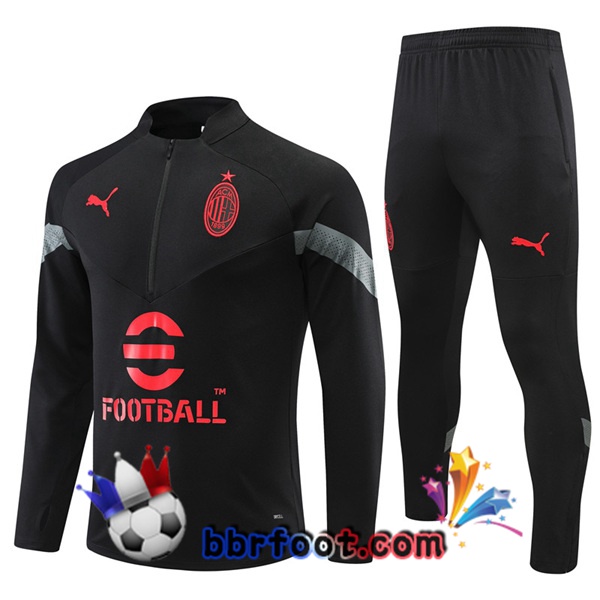 Survetement Foot AC Milan Noir 2022/2023