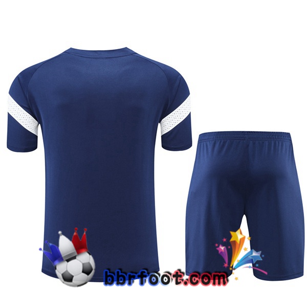 Training T-Shirts Marseille OM + Shorts Bleu Royal 2022/2023