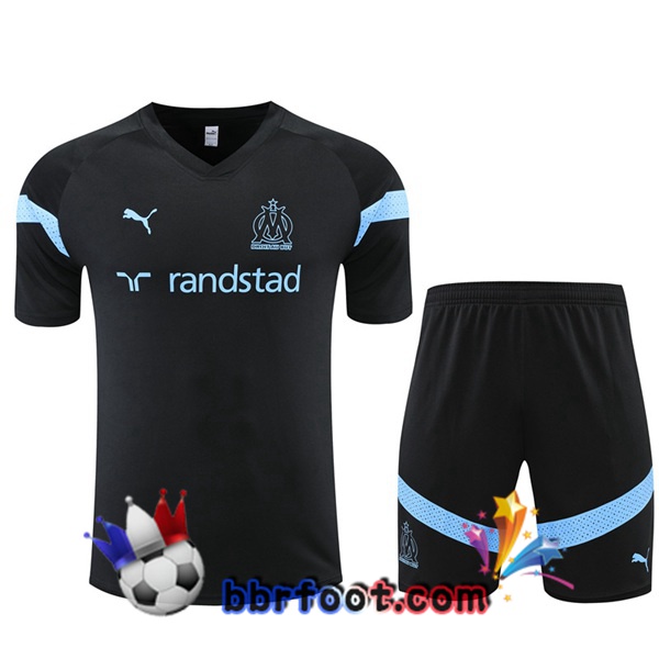 Training T-Shirts Marseille OM + Shorts Noir 2022/2023