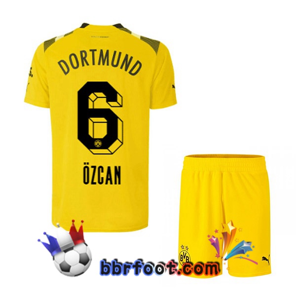 Maillot Foot Dortmund BVB (Özcan 6) Enfant CUP Jaune 2022/2023