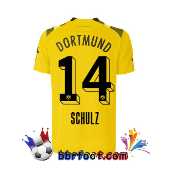 Maillot Foot Dortmund BVB (Schulz 14) CUP Jaune 2022/2023
