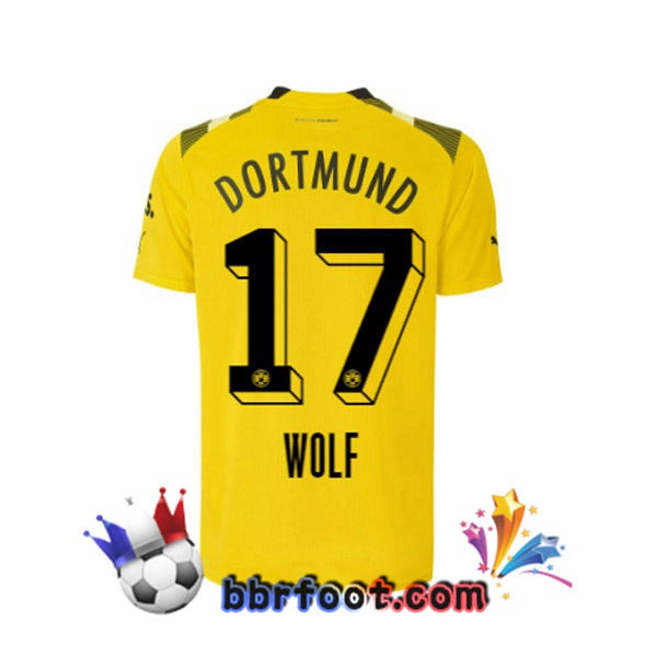 Maillot Foot Dortmund BVB (Wolf 17) CUP Jaune 2022/2023