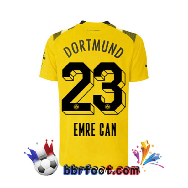 Maillot Foot Dortmund BVB (Emre Can 23) CUP Jaune 2022/2023