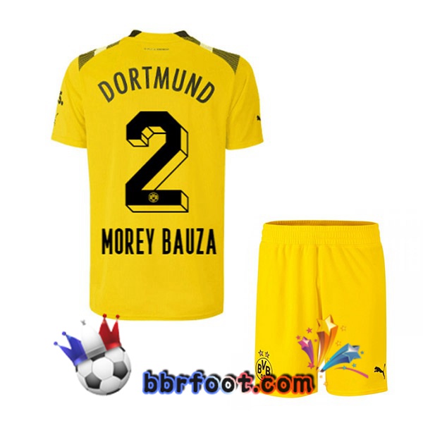 Maillot Foot Dortmund BVB (Morey Bauza 2) Enfant CUP Jaune 2022/2023