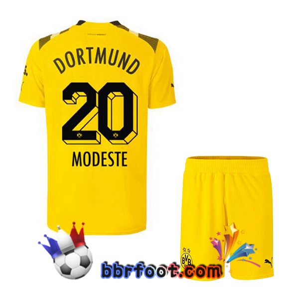 Maillot Foot Dortmund BVB (Modeste 20) Enfant CUP Jaune 2022/2023