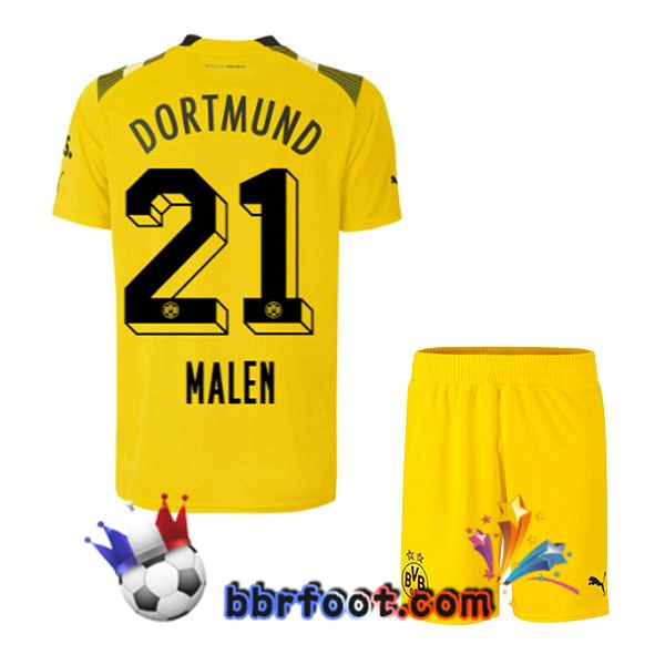 Maillot Foot Dortmund BVB (Malen 21) Enfant CUP Jaune 2022/2023