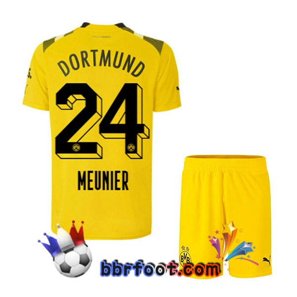 Maillot Foot Dortmund BVB (Meunier 24) Enfant CUP Jaune 2022/2023