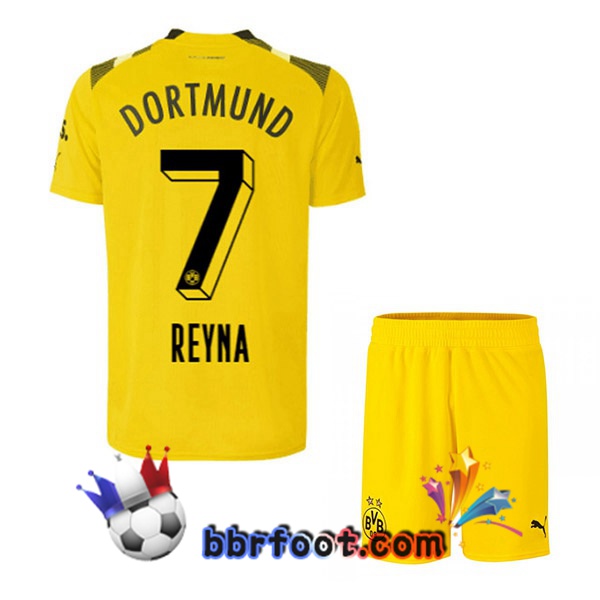 Maillot Foot Dortmund BVB (Reyna 7) Enfant CUP Jaune 2022/2023