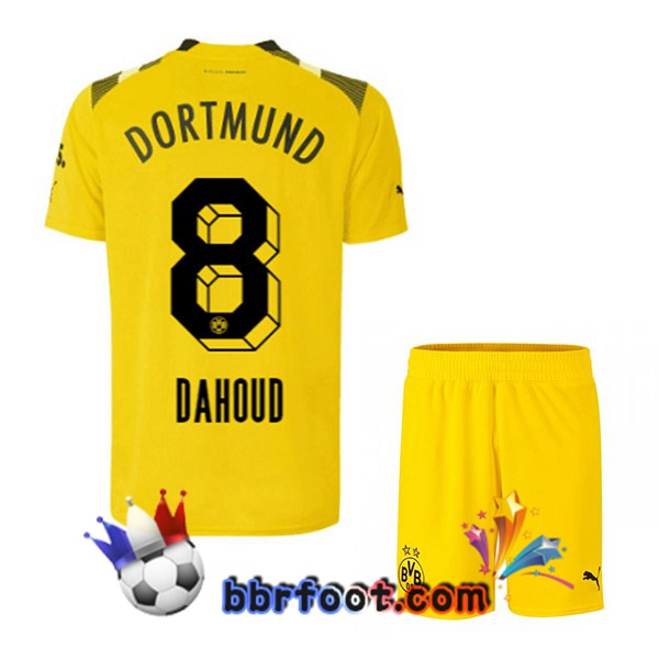 Maillot Foot Dortmund BVB (Dahoud 8) Enfant CUP Jaune 2022/2023