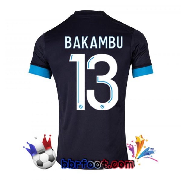 Maillot Foot Marseille OM (BAKAMBU 13) Exterieur Noir 2022/2023
