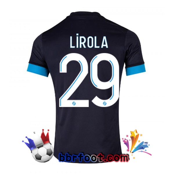 Maillot Foot Marseille OM (LIROLA 29) Exterieur Noir 2022/2023