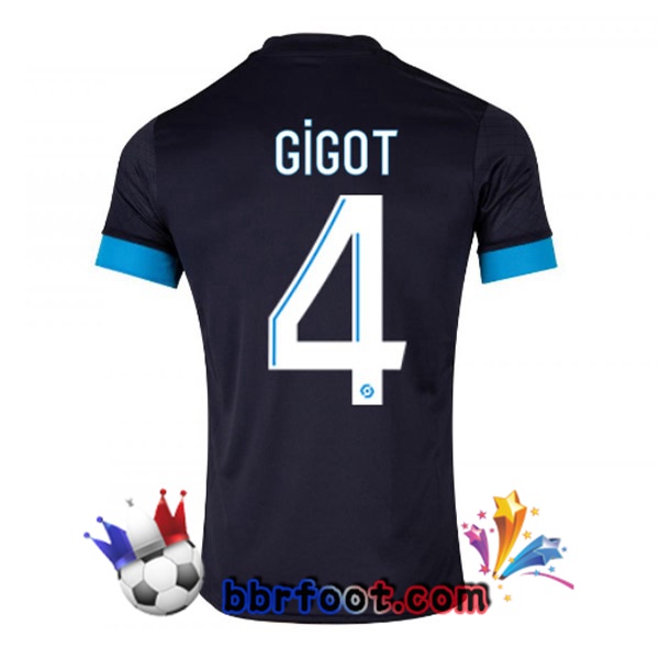 Maillot Foot Marseille OM (GIGOT 4) Exterieur Noir 2022/2023 Maillot Foot Marseille OM (GIGOT 4) Exterieur Noir 2022/2023