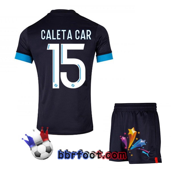Maillot Foot Marseille OM (CALETA CAR 15) Enfant Exterieur Noir 2022/2023