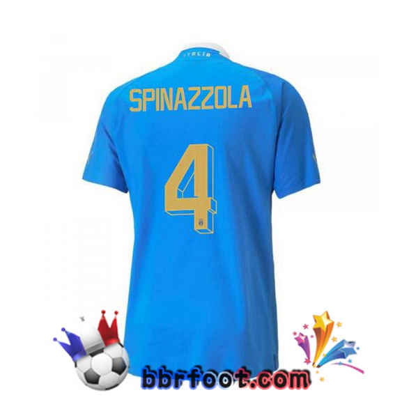 Maillots Equipe de Italie(Spinazzola 4)Domicile Bleu 2022/2023 Maillots Equipe de Italie(Spinazzola 4)Domicile Bleu 2022/2023