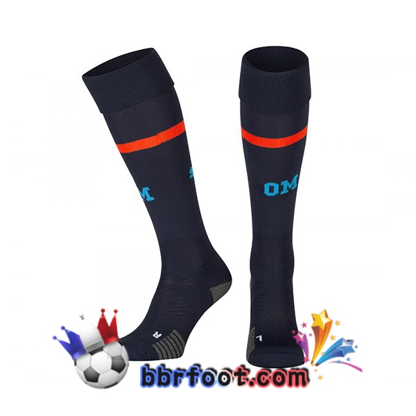 Chaussettes Foot Marseille OM Exterieur Noir 2022/2023