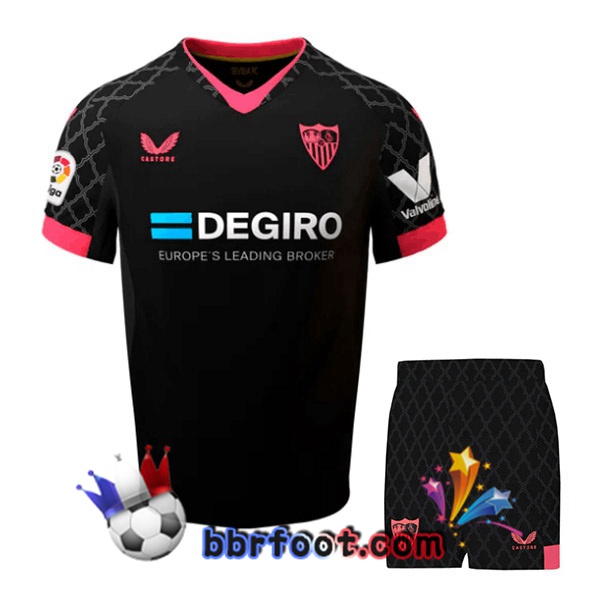 Maillot Foot Sevilla FC Enfant Third Noir 2022/2023
