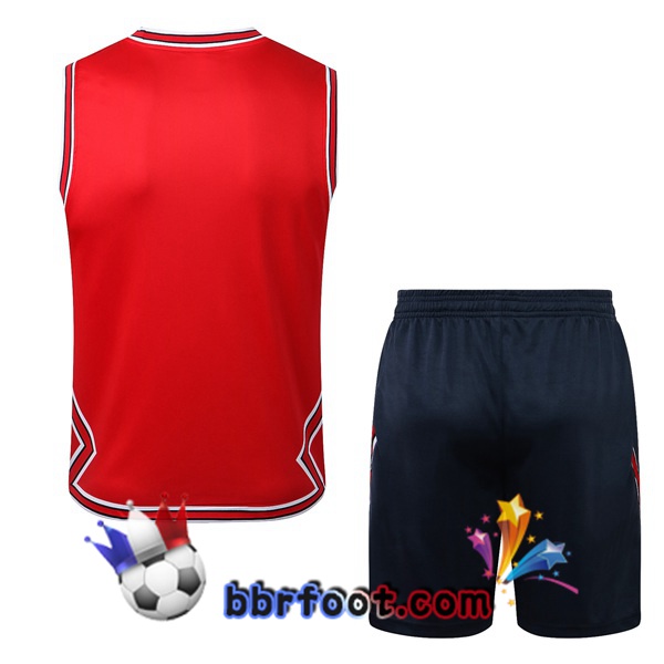 Gilet Foot Paris PSG + Shorts Rouge 2022/2023