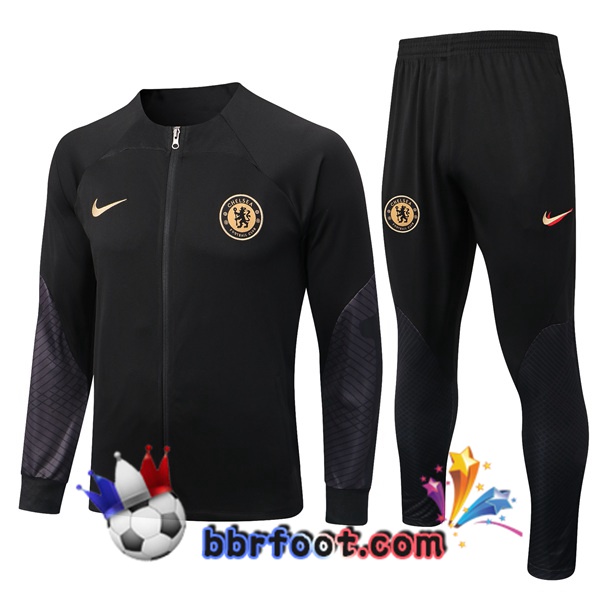 Veste Survetement Foot FC Chelsea Noir 2022/2023