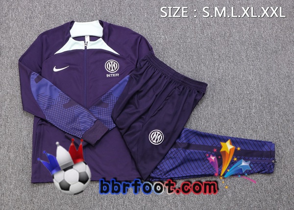 Veste Survetement Foot Inter Milan Pourpre 2022/2023