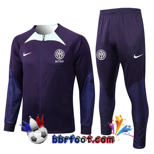 Veste Survetement Foot Inter Milan Pourpre 2022/2023
