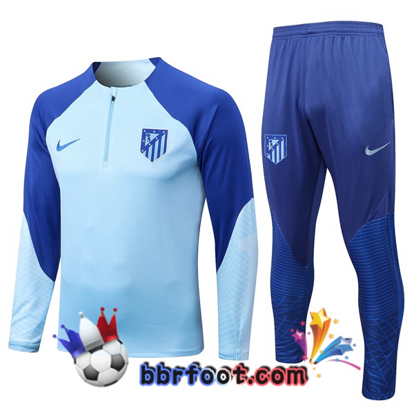 Survetement Foot Atletico Madrid Bleu 2022/2023 Survetement Foot Atletico Madrid Bleu 2022/2023