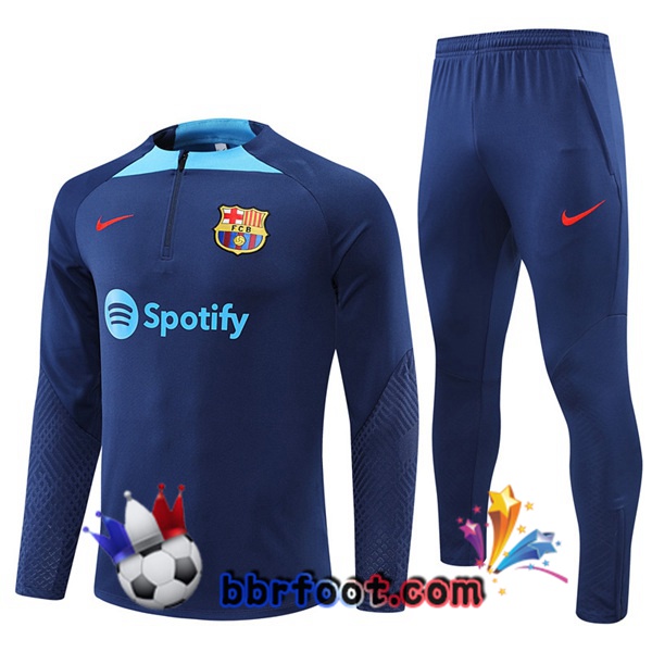 Survetement Foot FC Barcelone Bleu 2022/2023