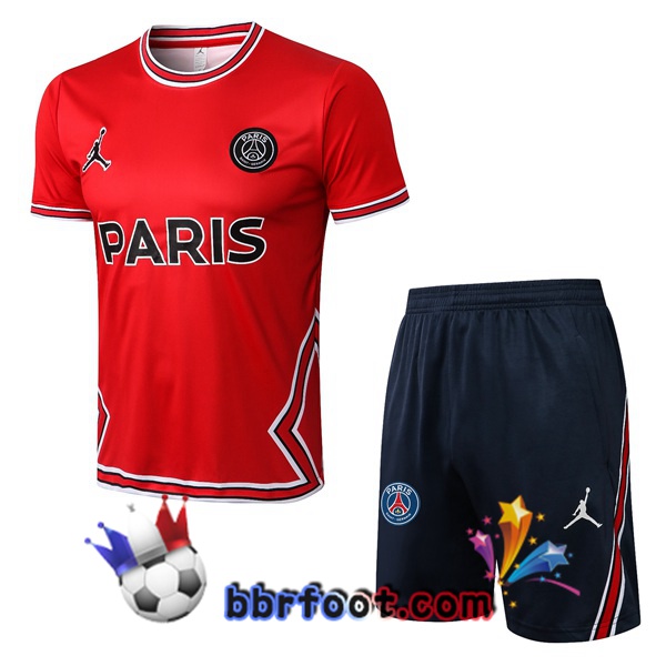 Training T-Shirts Paris PSG + Shorts Rouge 2022/2023