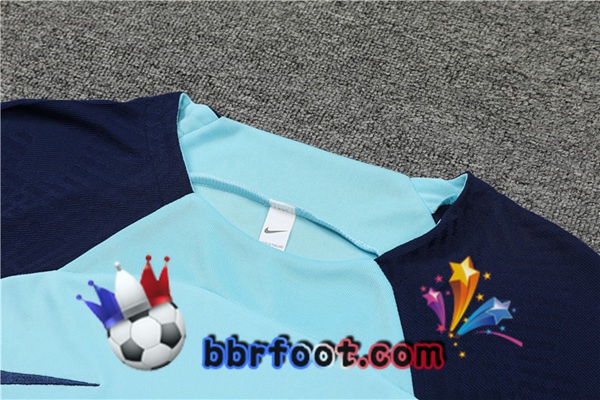 Training T-Shirts Atletico Madrid + Shorts Bleu 2022/2023