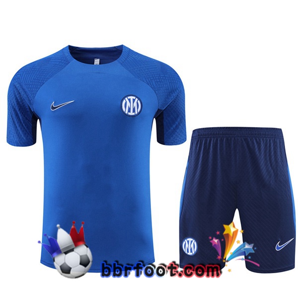 Training T-Shirts Inter Milan + Shorts Bleu 2022/2023