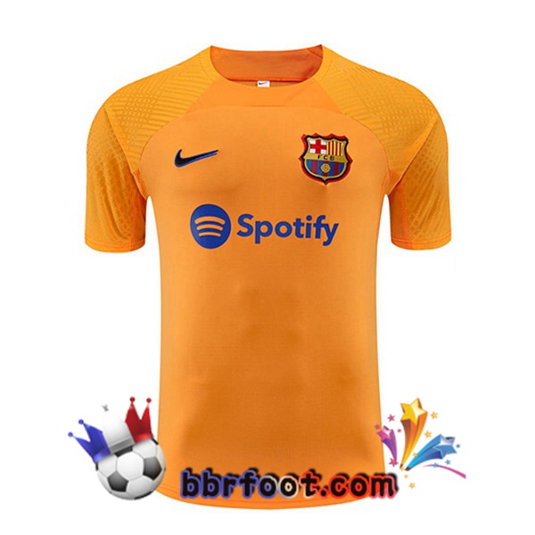 Training T-Shirts FC Barcelone Orange 2022/2023