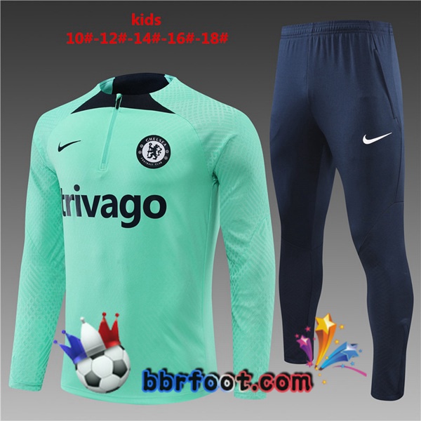 Survetement Foot FC Chelsea Enfant Vert 2022/2023