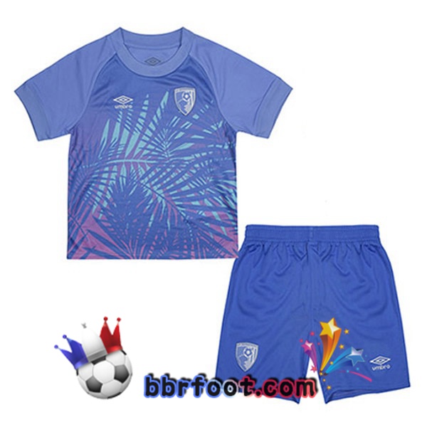Maillot Foot AFC Bournemouth Enfant Exterieur Bleu 2022/2023