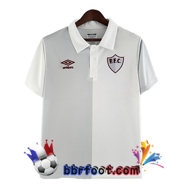 Maillot Foot Fluminense Retro Édition 120e Anniversaire Blanc Gris