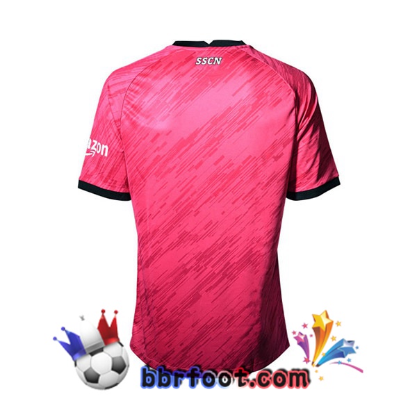 Maillot Foot SSC Naples Gardien de but Rose 2022/2023