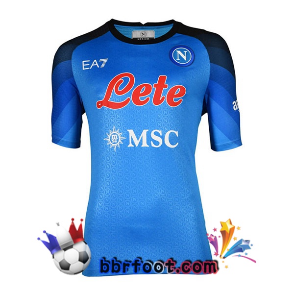 Maillot Foot SSC Naples Domicile Bleu 2022/2023