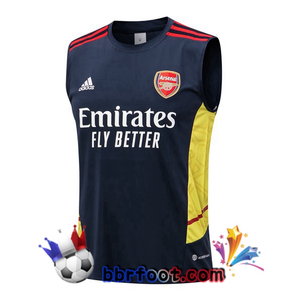 Gilet Foot Arsenal Bleu Royal 2022/2023 Gilet Foot Arsenal Bleu Royal 2022/2023