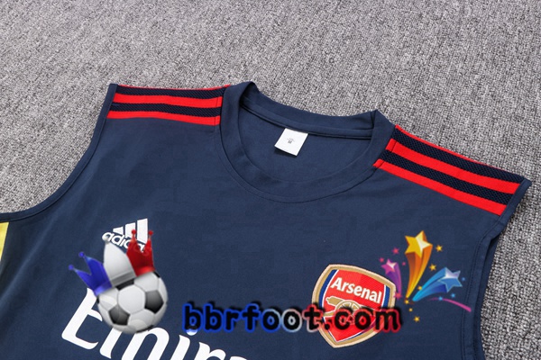 Gilet Foot Arsenal + Shorts Bleu Royal 2022/2023