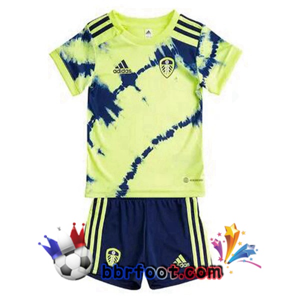 Maillot Foot Leeds United Enfant Exterieur Vert Noir 2022/2023 Maillot Foot Leeds United Enfant Exterieur Vert Noir 2022/2023