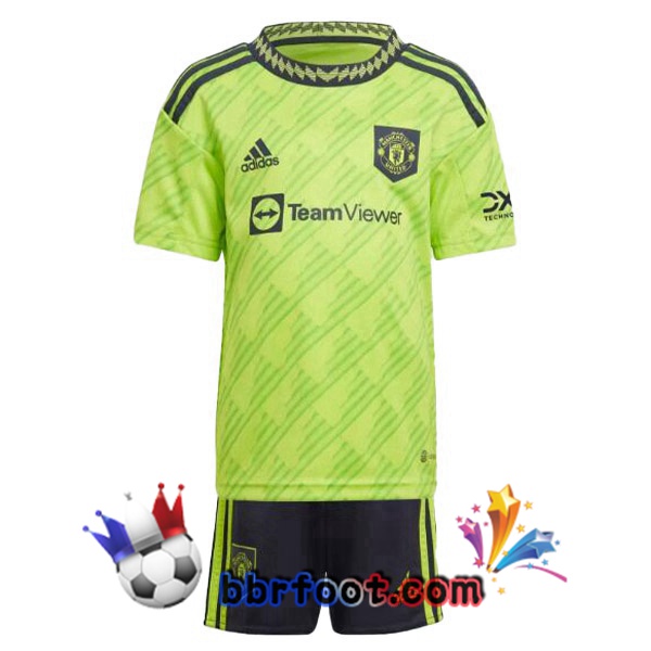 Maillot Foot Manchester United Enfant Third Vert 2022/2023