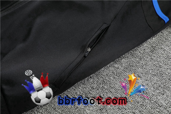 Veste Survetement Foot Lyon OL Noir 2022/2023