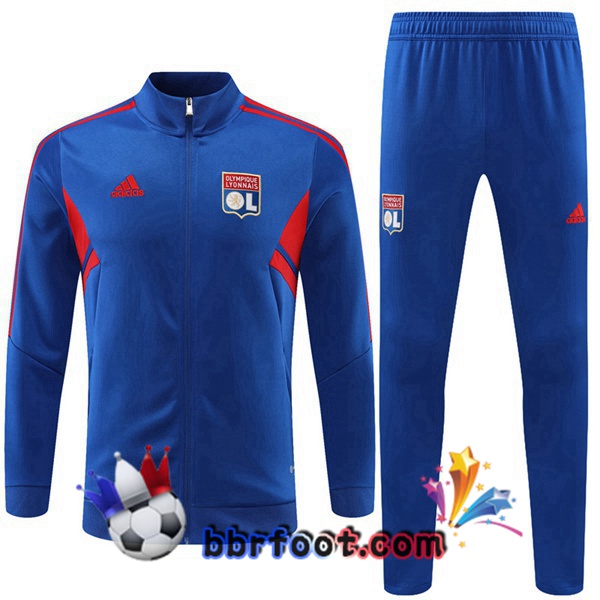 Veste Survetement Foot Lyon OL Bleu 2022/2023