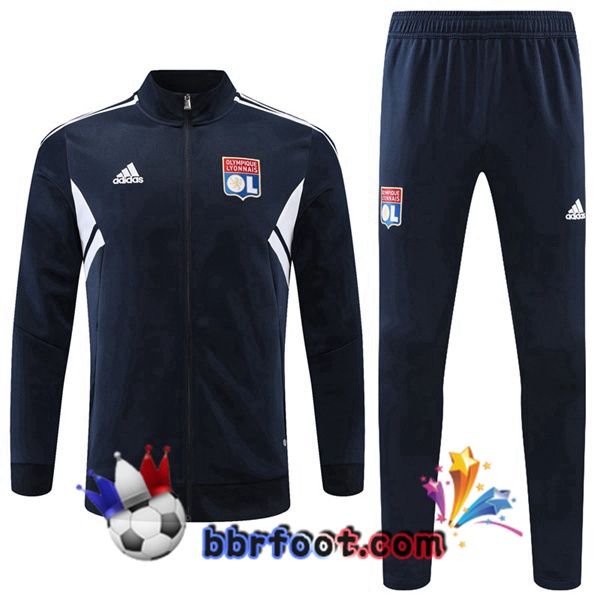 Veste Survetement Foot Lyon OL Bleu Royal 2022/2023