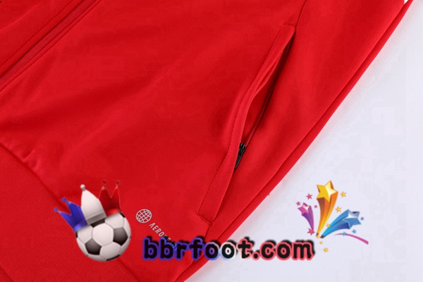 Veste Survetement Foot Manchester United Rouge 2022/2023