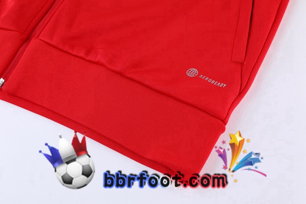 Veste Survetement Foot Manchester United Rouge 2022/2023