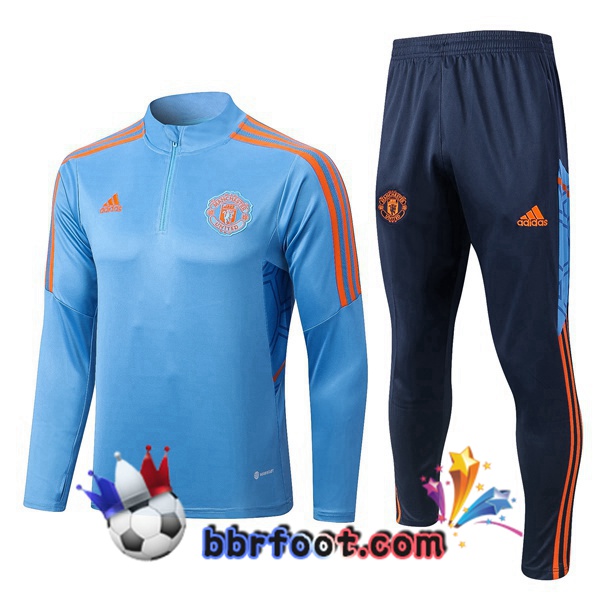 Survetement Foot Manchester United Bleu 2022/2023