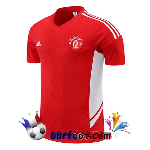Training T-Shirts Manchester United Rouge 2022/2023