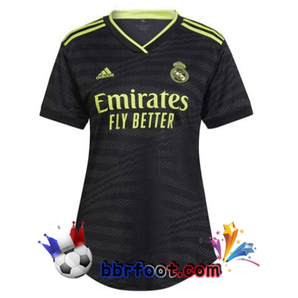 Maillot Foot Real Madrid Femme Third Noir 2022/2023