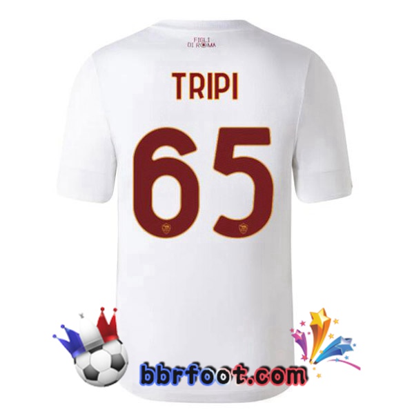 Maillot Foot AS Roma (TRIPI 65) Exterieur Blanc 2022/2023