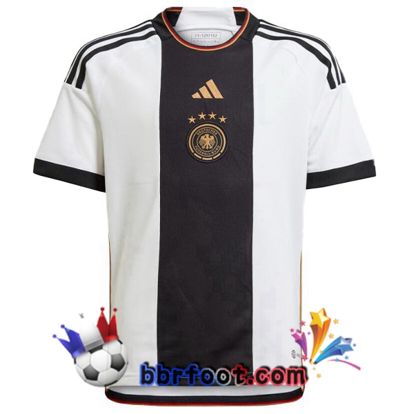 Maillots Equipe de Allemagne Domicile Noir Blanc 2022/2023