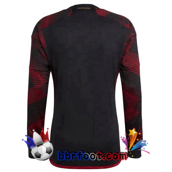 Maillots Equipe de Allemagne Exterieur Manche longue Noir 2022/2023